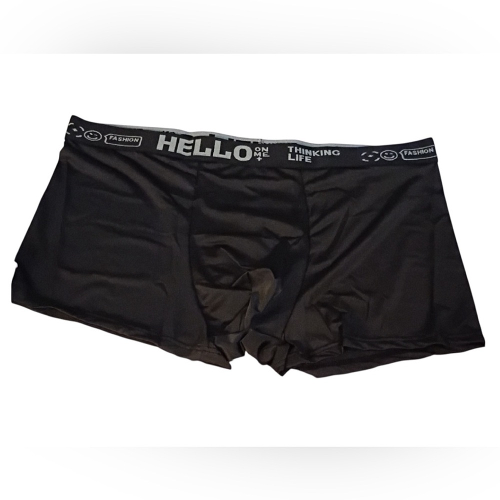 5 PAIR Men's Black Boxer Briefs